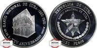 KUBA 10 Pesos KM 37 - 25 Jahre Zentralbank - in der OVP -