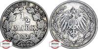 KAISERREICH 1/2 Mark J 16 - Kursmünze -