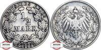 KAISERREICH 1/2 Mark J 16 - Kursmünze -