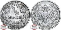 KAISERREICH 1/2 Mark J 16 - Kursmünze -