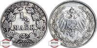 KAISERREICH 1/2 Mark J 16 - Kursmünze -