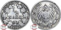 KAISERREICH 1/2 Mark J 16 - Kursmünze -