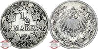KAISERREICH 1/2 Mark J 16 - Kursmünze -