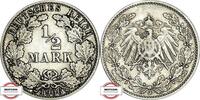 KAISERREICH 1/2 Mark J 16 - Kursmünze -