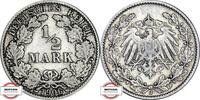 KAISERREICH 1/2 Mark J 16 - Kursmünze -