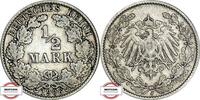 KAISERREICH 1/2 Mark J 16 - Kursmünze -