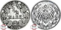 KAISERREICH 1/2 Mark J 16 - Kursmünze -
