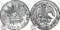 MEXIKO 8 Reales KM 377.10 - Freiheitsmütze im Strahlenkranz -
