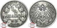 KAISERREICH 1/2 Mark J 16 - Kursmünze -