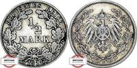 KAISERREICH 1/2 Mark J 16 - Kursmünze -
