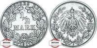 KAISERREICH 1/2 Mark J 16 - Kursmünze -