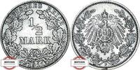 KAISERREICH 1/2 Mark J 16 - Kursmünze -