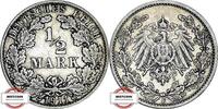 KAISERREICH 1/2 Mark J 16 - Kursmünze -
