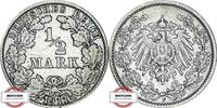 KAISERREICH 1/2 Mark J 16 - Kursmünze -