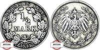 KAISERREICH 1/2 Mark J 16 - Kursmünze -