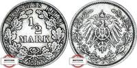 KAISERREICH 1/2 Mark J 16 - Kursmünze -