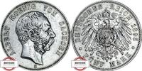 SACHSEN 5 Mark J 125 - König Albert -