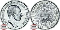 SACHSEN 3 Mark J 135 - König Friedrich August III. -