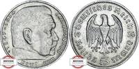 DRITTE REICH 5 Reichsmark J 360 - Paul von Hindenburg -