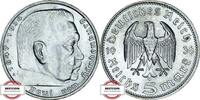 DRITTE REICH 5 Reichsmark J 360 - Paul von Hindenburg -