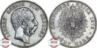 5 Mark 1876 E SACHSEN J 122 - König Albert SS
