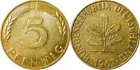 BRD 5 Pfennig J 382 Seltenes Jahr und Buchstabe -