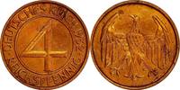 WEIMARER REPUBLIK 4 Pfennig J 315 - wurde nur 1932 geprägt -