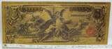 US Paper Money $5 Silver 1896  Certificate Educational 24k Gold Foil Plated Note Currency GFN14