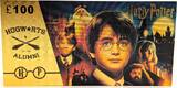 US Paper Money 100 Euro Harry Potter Hogwarts Dumbledore € 24K Gold Plated Bills Set - XS41
