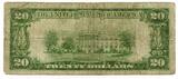 US Paper Money $20 Gold 1928  Certificate Star Note Currency - Q968