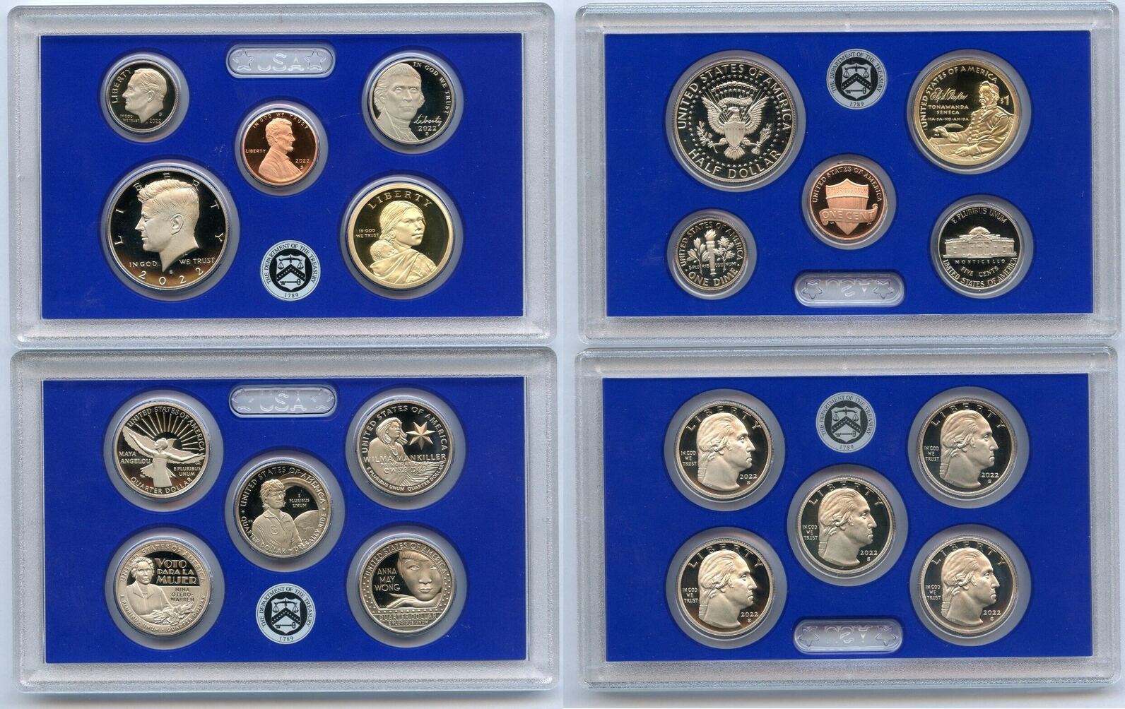 USA 2022 United States 10 Coin Proof Set US Mint OGP