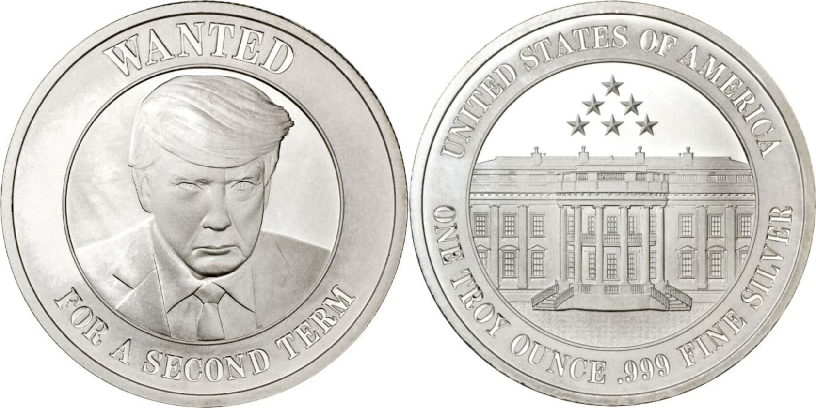 1oz Silver Trump Mug Shot Coin