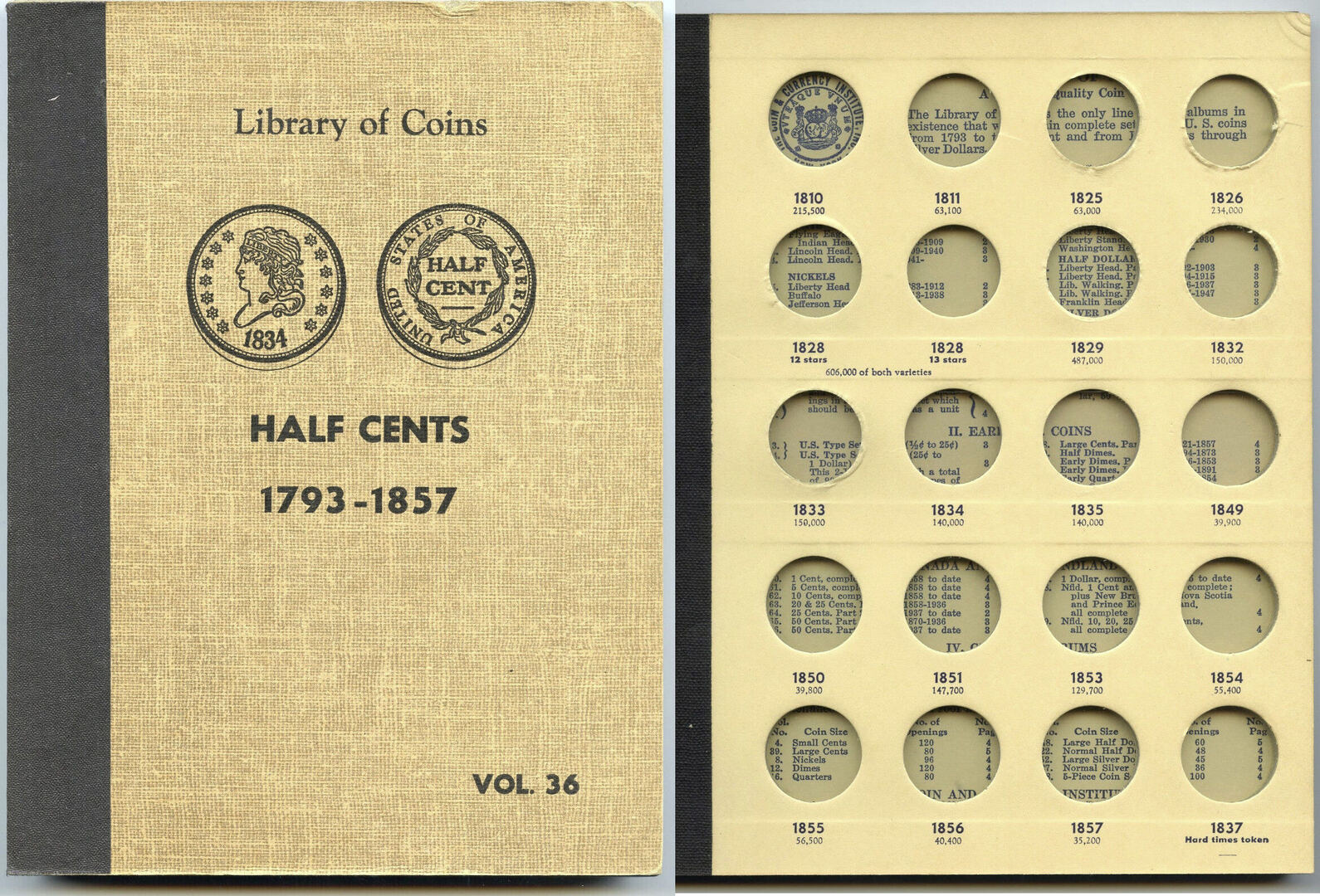Half Cent 1793 - 1857