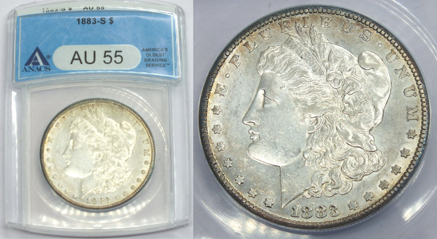 1883 high quality S Morgan Dollar