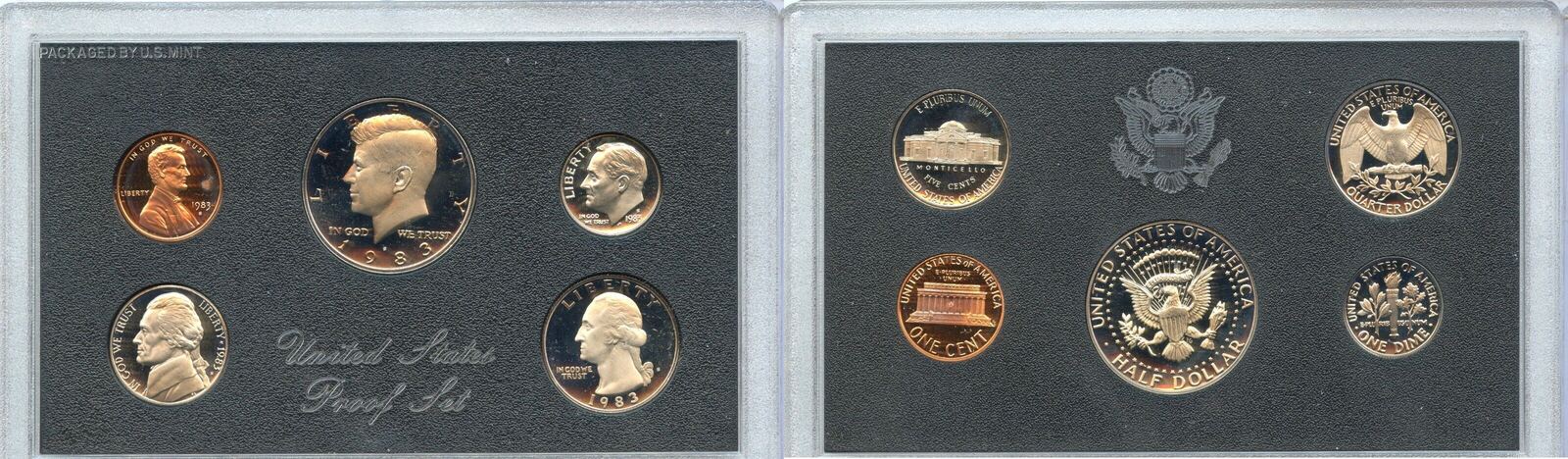 USA 1983 S United States US Proof Set 5 Coin Set San Francisco