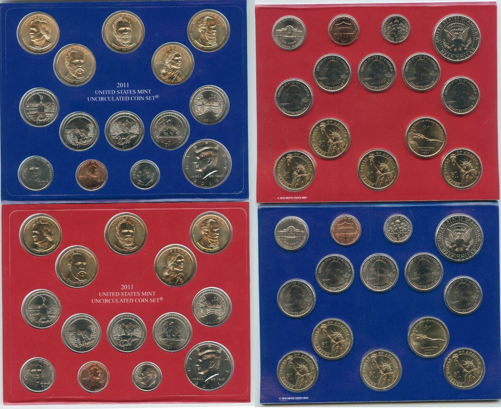 USA 2011 P D US Uncirculated Mint Set 28 Coin Set United States