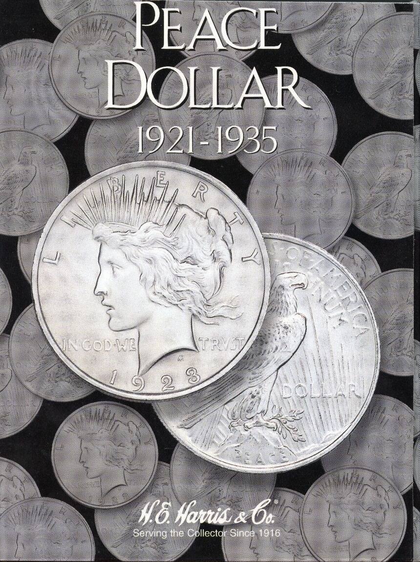 Publications Supplies Peace Dollars 1921 1935 Coin Folder Set