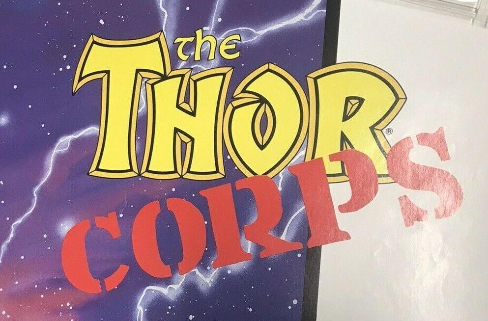 2 Marvel store Entertainment Group Thor corps posters. 1989 and 1992