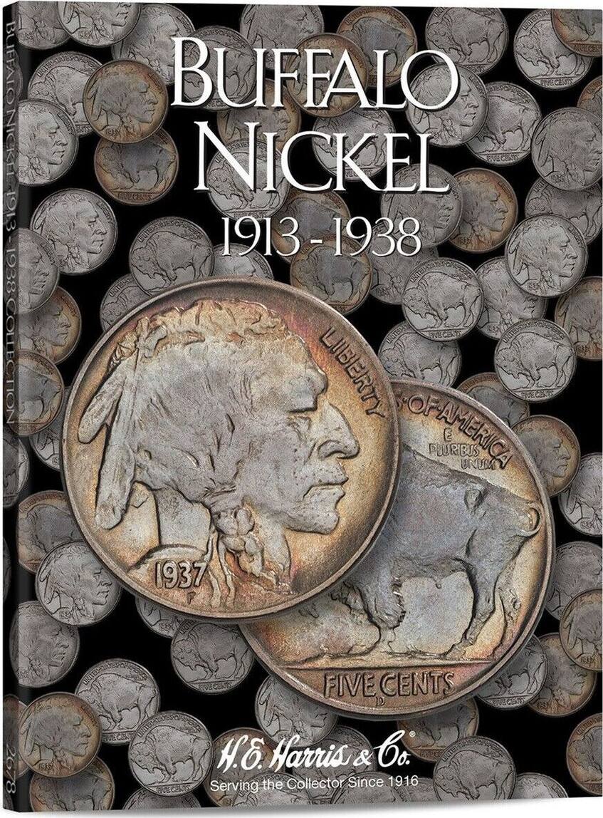 Publications & Supplies Coin Folder - Buffalo Nickels 1913 - 1938 Set - HE  Harris Album 2678