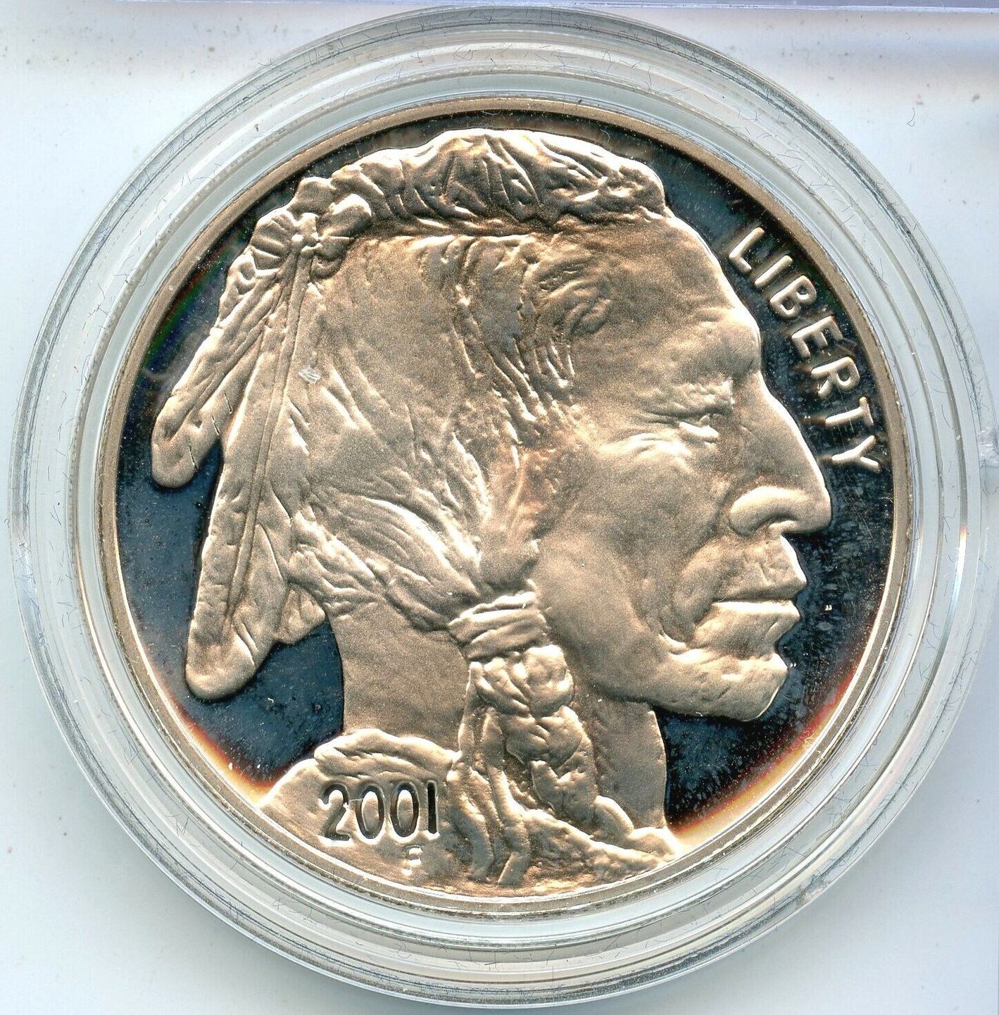 USA 1 Coin 2001 Buffalo Silver Dollar Commemorative US Mint with Box & COA DM176