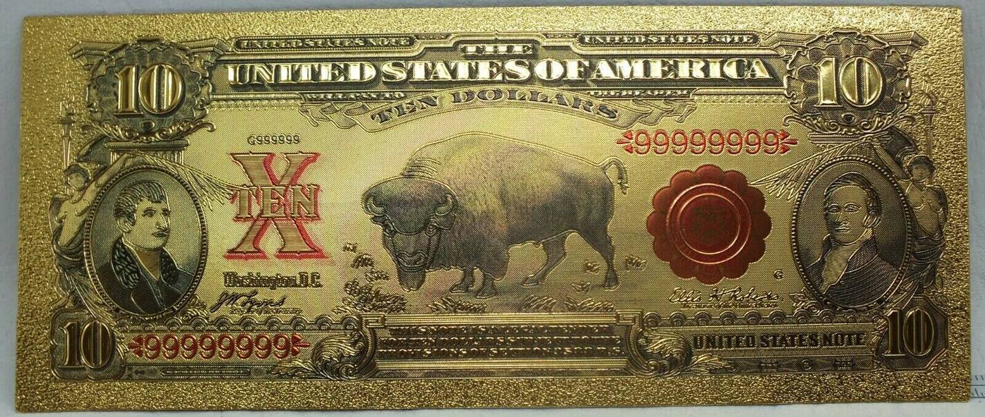 1901 American Bison /Lewis & Clark New Dollar Bill Banknote