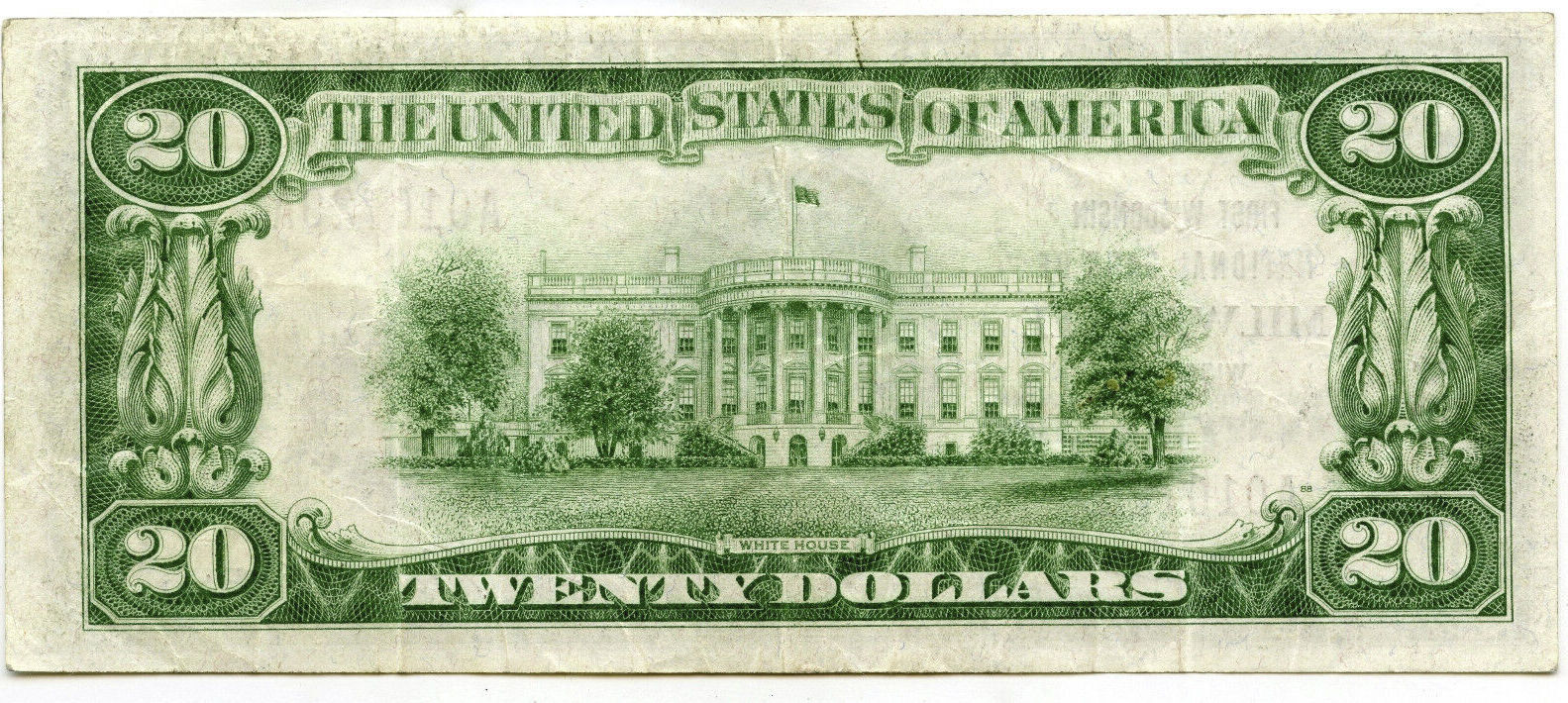 USA 1929 $ 1929 $20 National Currency Note 64 First Wisconsin Milwaukee ...