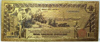 US Paper Money $1 Silver 1896  Certificate Educational Novelty 24K Gold Plated Note 6 GFN02