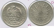 Weltmünzen 8 Reales 1888 CN AM Mexico Coin  Culiacan Silver Coin - Moneda De Plata - DN199