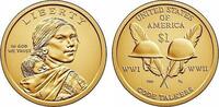 USA $1 Coin 2016-P WWI & WWII Sacagawea Native Dollar Philadelphia Mint NAP16 -