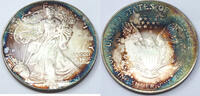 Anlagemünzen Dollar American Eagle 1 oz Fine Silver - Toning Toned Bullion Ounce - H133 -