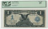 USA Banknoten 1899 $ 1899 $1Dollar Silver Certificate PCGS Very Fine 25 Black Eagle Large Note -SR58