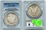 USA Dollar 7TF Morgan Silver PCGS MS 62 Certified - Reverse of 1879 - BR54 -