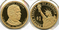 USA Dollar 2012-S Chester Arthur Presidential Proof Coin - San Francisco Mint KT628 -