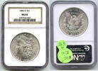 USA Dollar 1885-O Morgan Silver NGC MS64 Certified $1 New Orleans Mint - H591 -